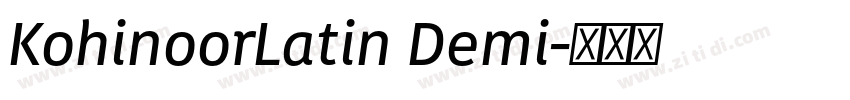 KohinoorLatin Demi字体转换